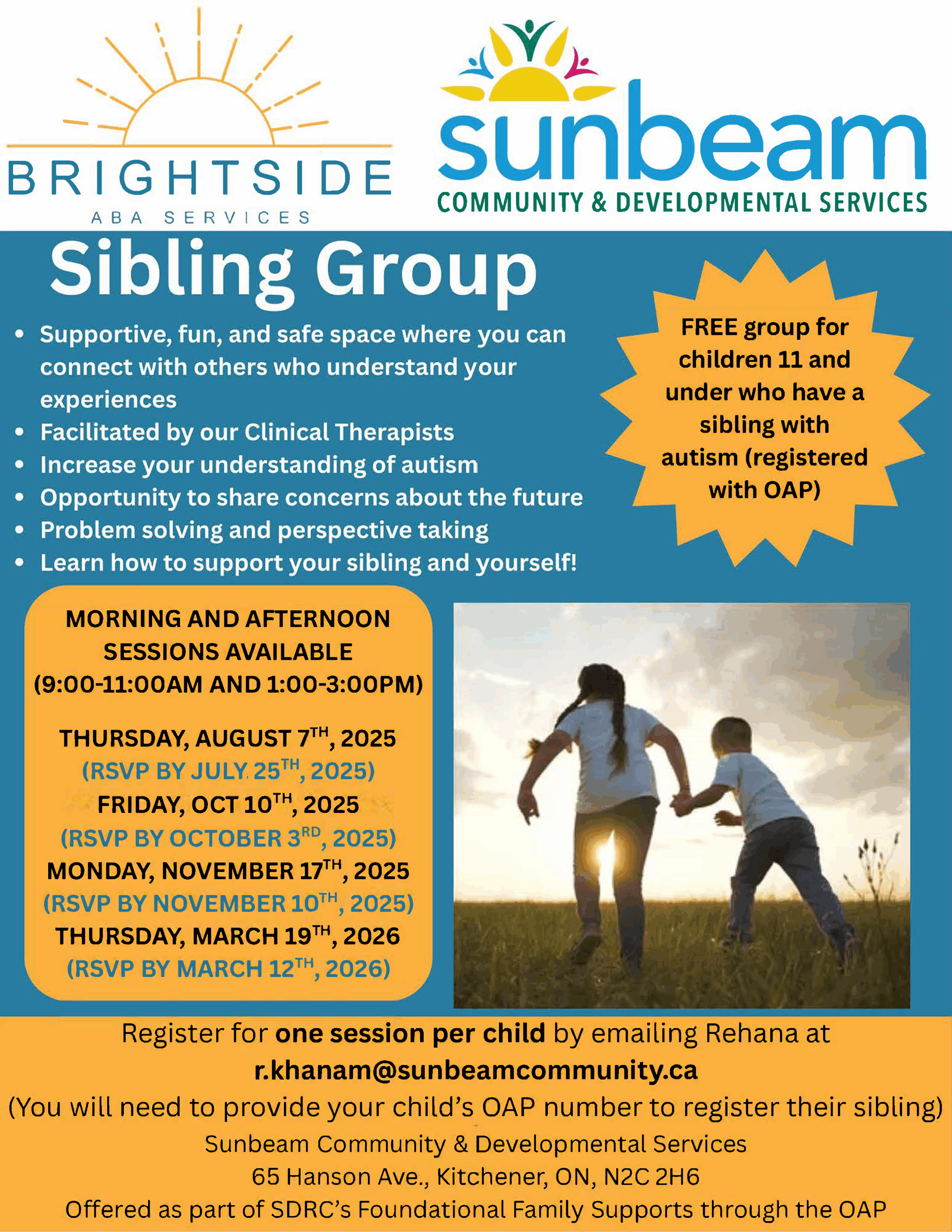 Sibling group flyer