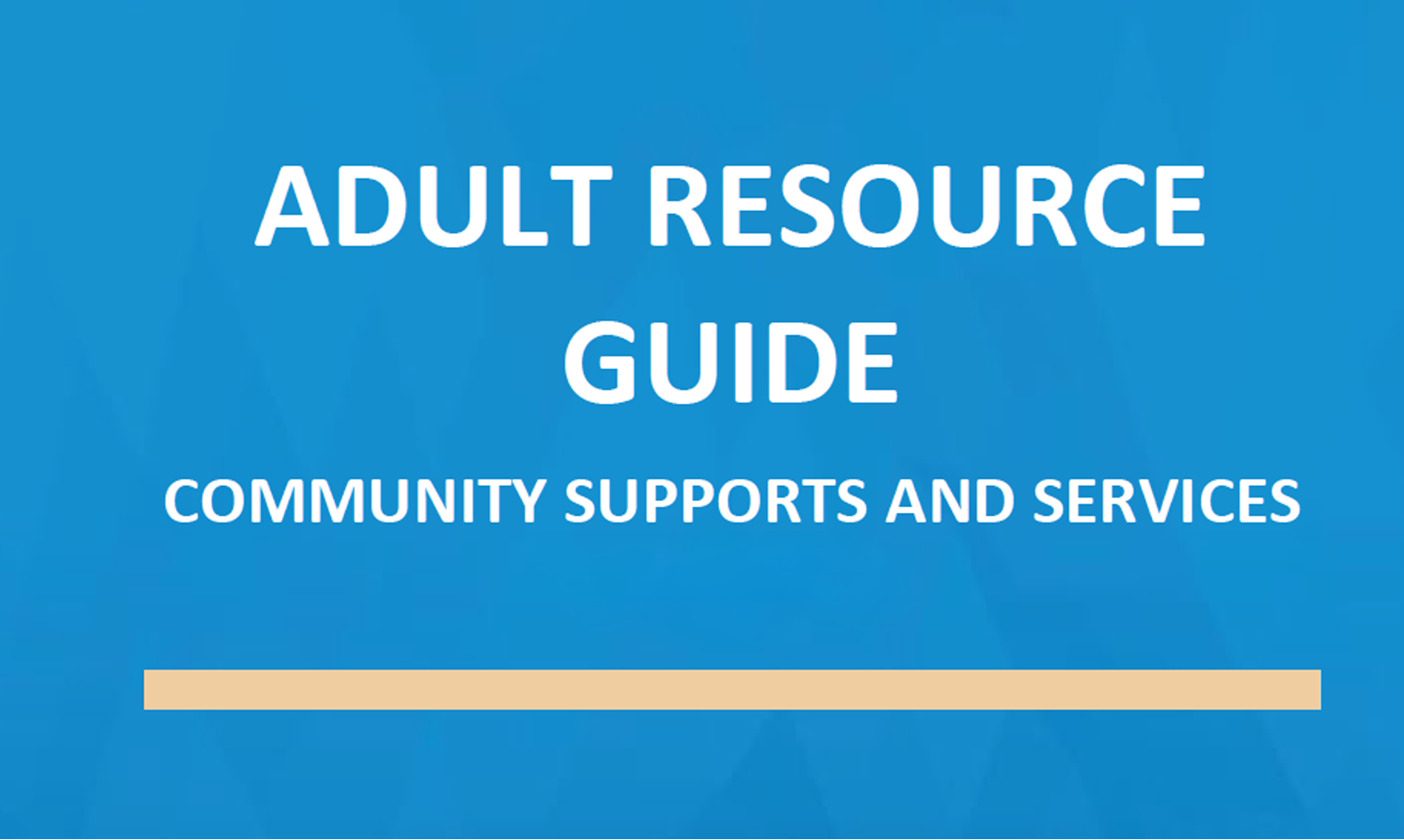 Adult Resource Guide Cover Image