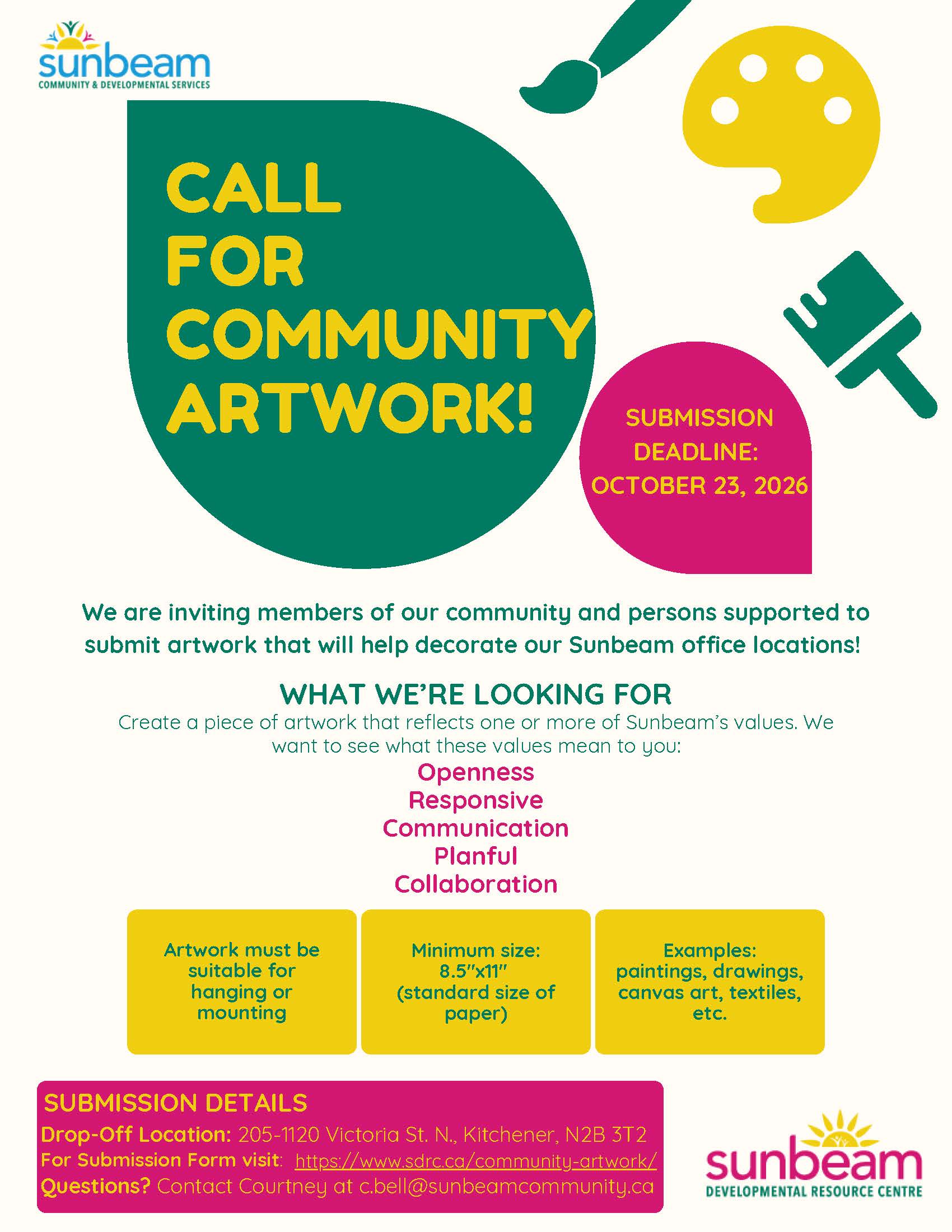 Call for Community Artwork Flyer